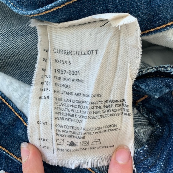 Current/Elliot - The Boyfriend Indigo Jeans - Picture 8 of 8